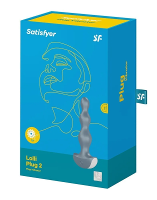Анальный плаг с вибрацией Satisfyer Lolly Plug 2 серый